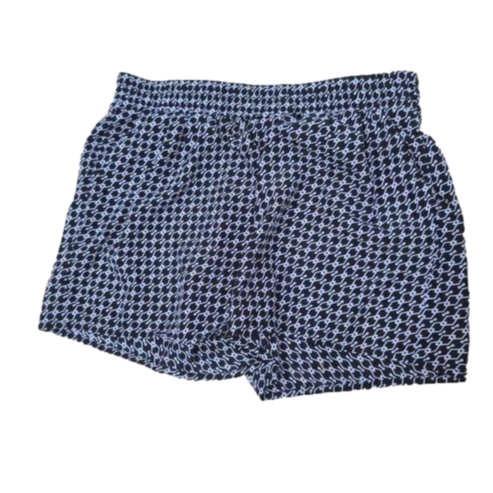 ana black and white detailed shorts